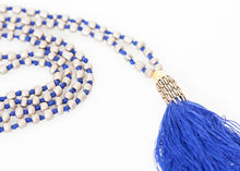 Load image into Gallery viewer, product_necklace_EnShalla_prayer-bead-necklace_grey-blue02.jpg