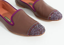 Load image into Gallery viewer, Product_Shoes_MeherKakalia_BiziCapToeLoafer_RoseAubergine02.jpg
