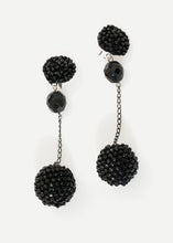Load image into Gallery viewer, product_earring_mariacalderara_drop-cluster-earring_black01.jpg
