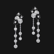 Load image into Gallery viewer, 18k-white-gold-limelight-sequin-motif-earrings.jpg
